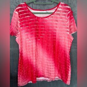 Kim Rogers top. XL 97% polyester 3% Spandex